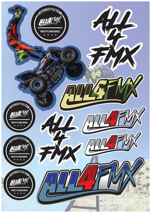 ALL4FMX Sticker sheet